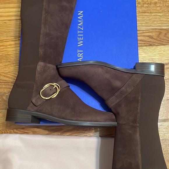 Stuart Weitzman 5050 Siella Boot Brown Suede Size 6 - Picture 2 of 12
